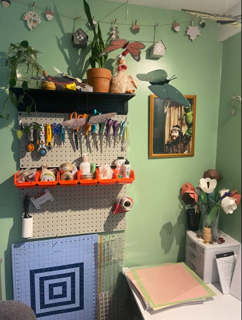 Metal Pegboard Wall Panels, Peg Boards for Garage Tool Storage - view 6