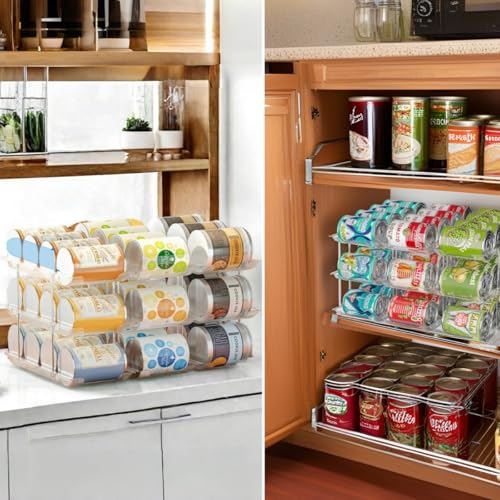 Can Organizer for Pantry, 3 Tier Rolling Can Storage Organizer Pantry - view 6