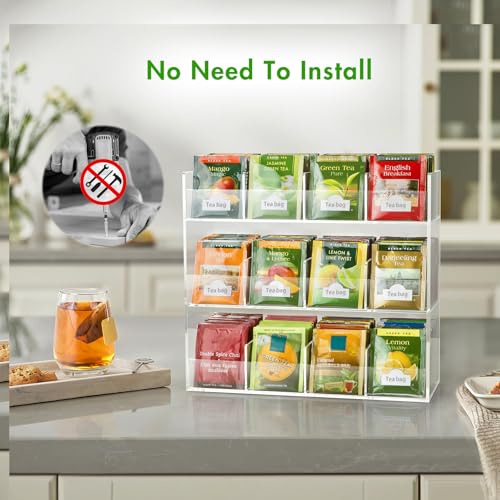 Acrylic Tea Bag Organizer for 216 Tea Packets - view 3