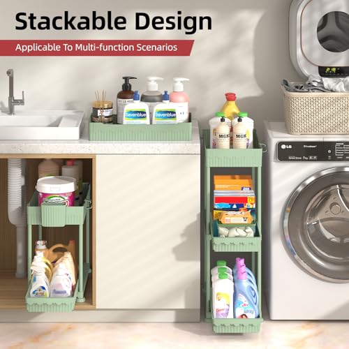 4-Pack 2-Tier Under Sink Organizer with Pull Out Drawers - view 5