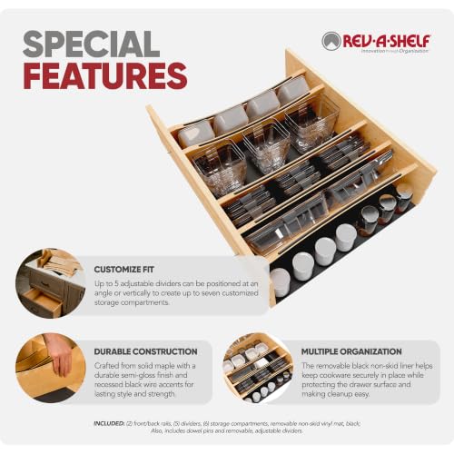 Deep Drawer Divider Insert for 27”-30” Base Cabinet Drawers - view 5
