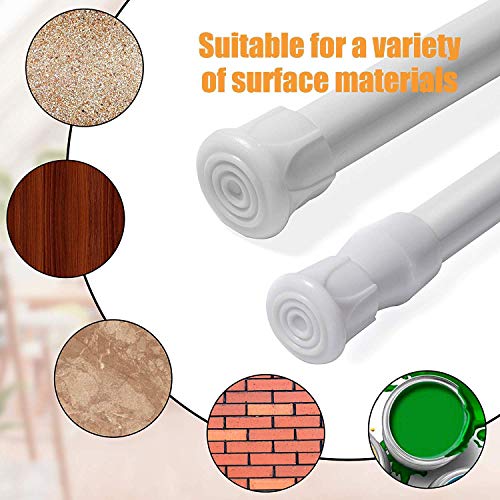 2 Pack Small Tension Rods 7 in to 11 Curtain Rods Window Rods in Extendable Width Spring Cupboard Bars for Kitchen Utensils, Closet, and Cabinet, Fit in The Spaces to Stay Up - view 5