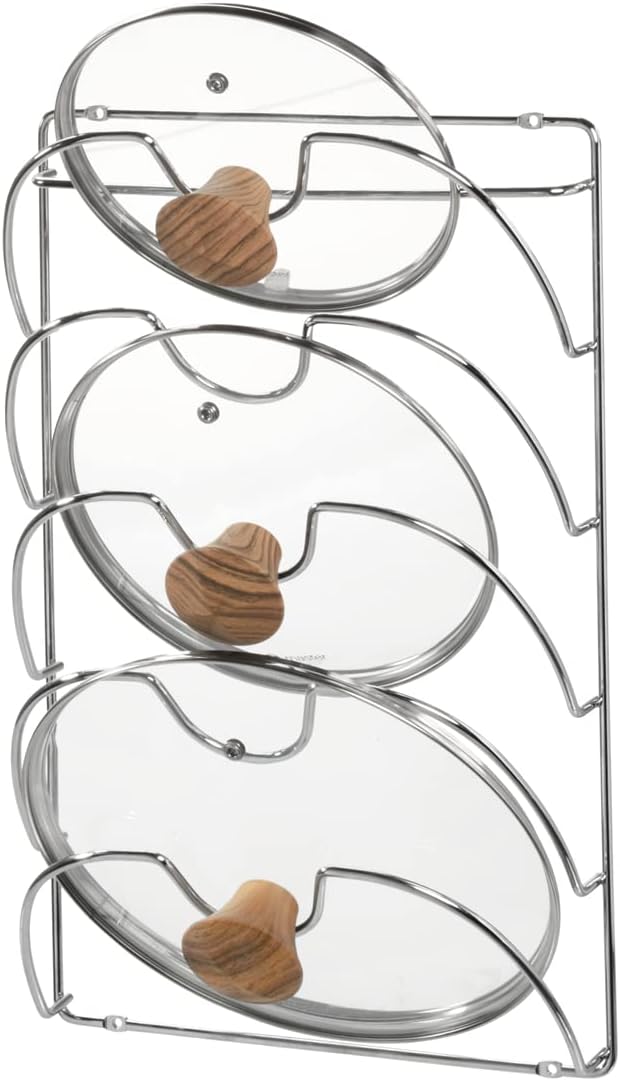 Classico Kitchen Cookware Organizer for Cutting Boards and Cookie/Baking Sheets - Chrome 8.5" x 10" x 5.75"
