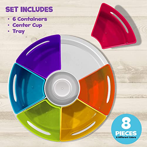 Rotating Art Supply Organizer - Crayon, Marker & Pencil Storage Solution for School Teachers & Classroom Crafts - Rotating Desk Organizer Caddy - view 2