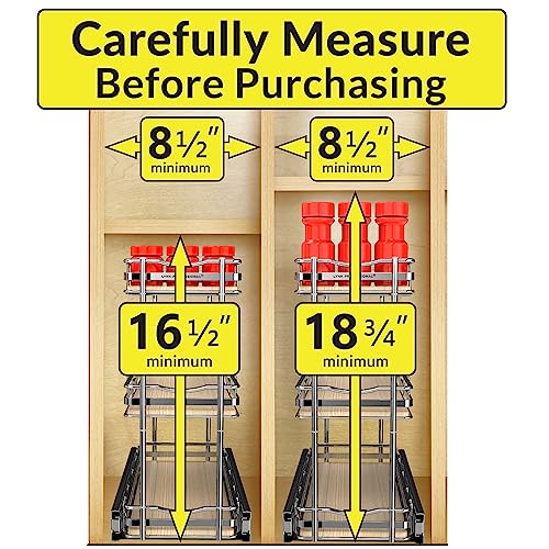 LYNK Élite 3-Tier Spice Rack Organizer Cabinet, Pull Out Spice Rack - view 4