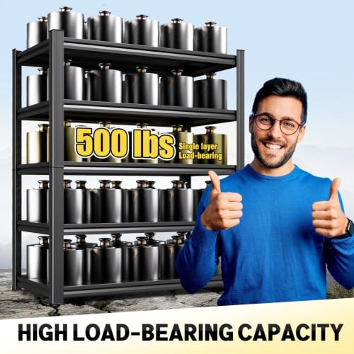 4 Pack 35"Wx16"D Metal Storage Shelves, 5-Tier 71"H Garage Organizer Shelf - view 7