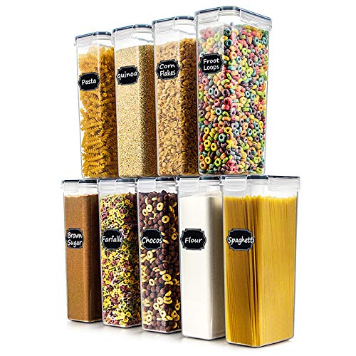 2.8L Pasta Containers for Pantry Organization and Storage, 9PCS