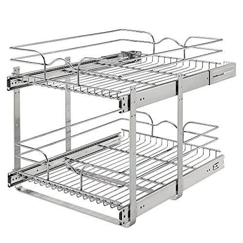 Pullout Organizer for Cabinets, Min Opening Width 17.5"