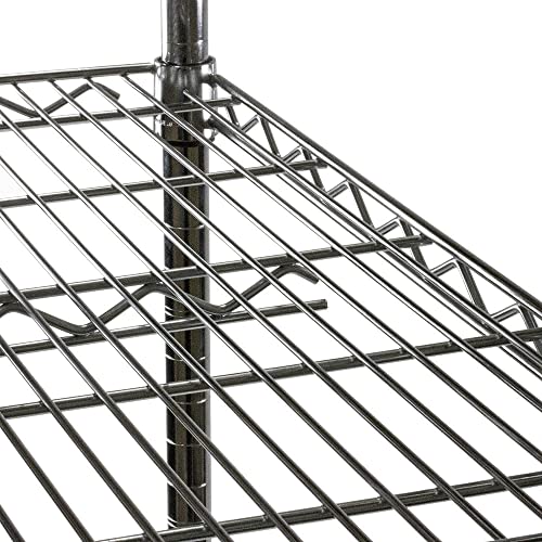 Shelving Inc. 8" d x 36" w x 64" h Chrome Wire Shelving with 5 Tier Shelves - view 5