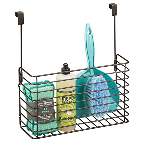 Over The Cupboard Hanging Storage Basket – Metal Bakeware Organiser and Cutting Board Holder – Excellent Kitchen Storage Solution – Bronze - view 7
