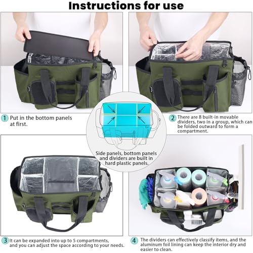 Cleaning Caddy Bag Built-in hard plastic sheet Adjustable Shoulder Strap - view 7