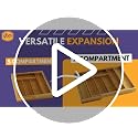 Bamboo Drawer Organizer Storage Box for Spices and Kitchen Items, Lingerie, Small Tools, and Gadgets, 330 - view 7