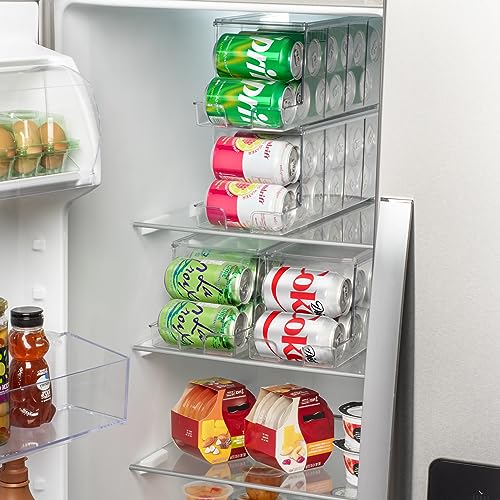 Soda Can Organizer Dispenser for Refrigerator, 12 Can, 2 Pack - view 5