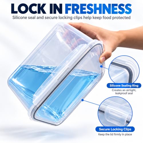 5 Pack Fruit Storage Containers for Fridge with Removable Colanders - view 5