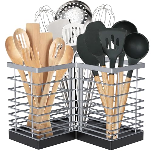 Extra Large Countertop Utensil Holder for Kitchen Counter,Fit Corner