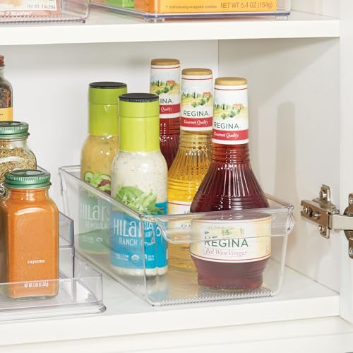 Fridge Storage Bin with Handle, Set of 4, Clear - view 7