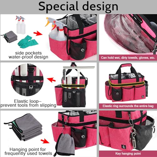 Large Cleaning Caddy Bag Built-in hard plastic sheet Aluminum foil lining - view 3