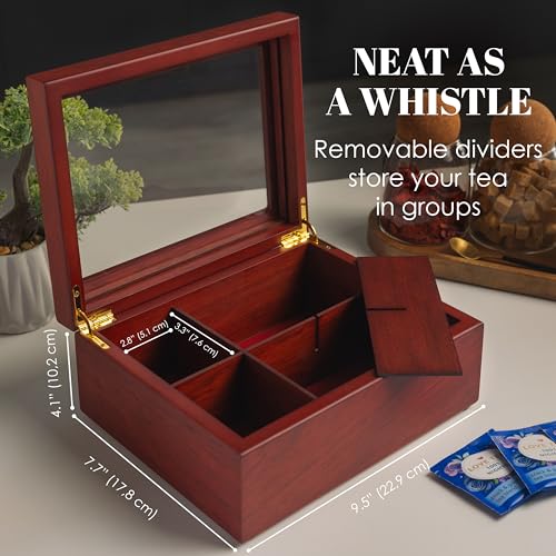 Tea Box - Luxury Wooden Tea Bag Organizer from The Apace Premier Collection - view 3