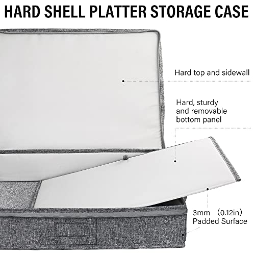 China Storage Containers - Quilted 6-Piece Set and Hard Shell Platter Storage Case Bundle - view 2