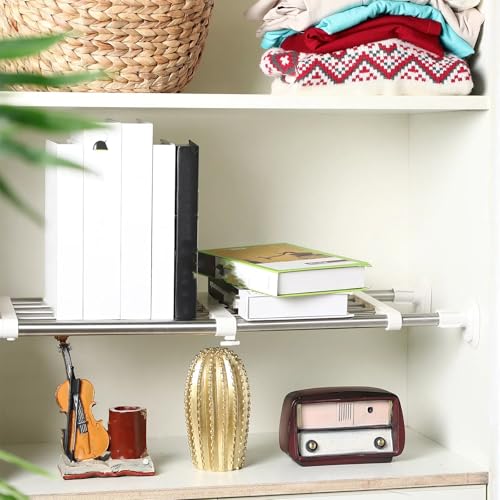4 Pcs Tension Shelf Rod Expandable Closet Storage, 23.62–39.37 Inch - view 2