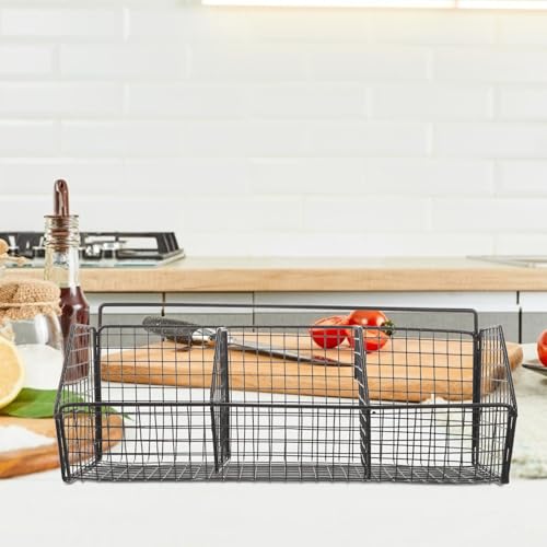 Black Carbon Steel Kitchen Wall Shelf Organizer Rack for Vegetables - view 4