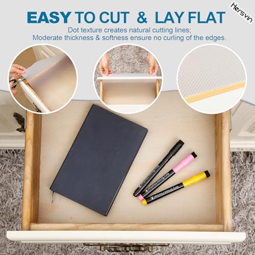 Shelf Liner, 24" x20' Non-Adhesive Drawer Liners EVA Kitchen Cupboard Cabinet Covering Undersink Mat Washable Fridge Lining Paper for Home Office (Clear/Dot) - view 5