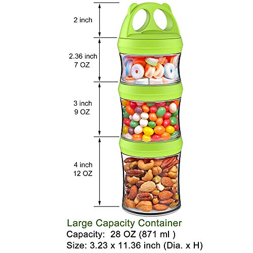 Portable Stackable Food Storage Containers Bundle - 7-Piece Set, Airtight, Leak-proof, BPA Free, Microwave & Dishwasher Safe - view 7