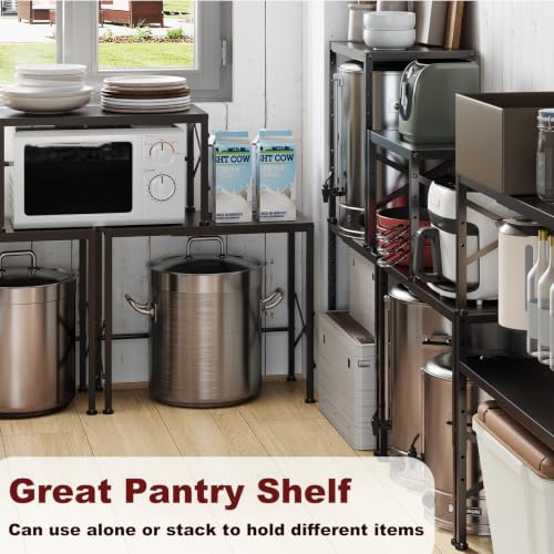 Expandable Storage Shelves, Adjustable Kitchen Storage Rack Shelf Organizer - view 6