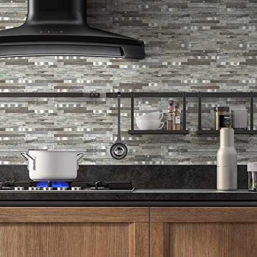 10 Pieces Peel and Stick PVC Mosaic Backsplash,for Kitchen Backsplash,Etc - view 7