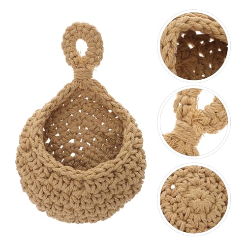 Hanging Vegetable Basket Cotton Rope Wall Hammock for Kitchen Storage - view 5