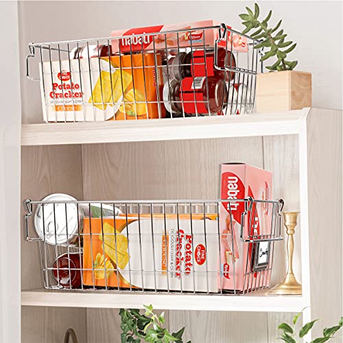 Stacking Chest Freezer Baskets Organizer Bins Metal Wire Baskets - view 3