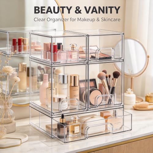 Baby Bottle Organizer, 5 Drawers Stackable Acrylic Storage - view 5
