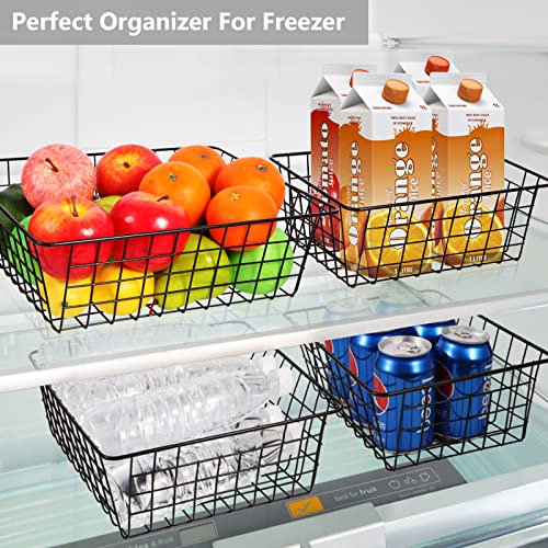 Wire Baskets for Organizing 4 Pack Pantry Storage Baskets 13.2x10.4x4.3 in - view 3