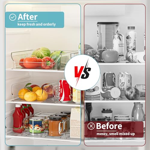 Clear Organizing Bins for Total Home Organization - Multi-Purpose Storage Solution for Pantry, Closet, Bathroom, and Kitchen (8 pack clear) - view 3