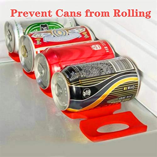 Drink Dispenser for Fridge - Water Bottle Organizer Soda Can Organizer for Refrigerator Space Saver Beverage Can Storage Holder Foldable Silicone Beer Can Stacker Fridge Mat 2 Pcs - view 7
