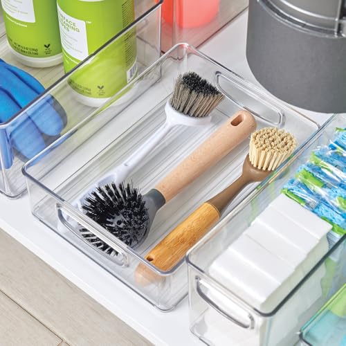 Plastic Stackable Pantry Bin, Set of 4, Clear - view 3