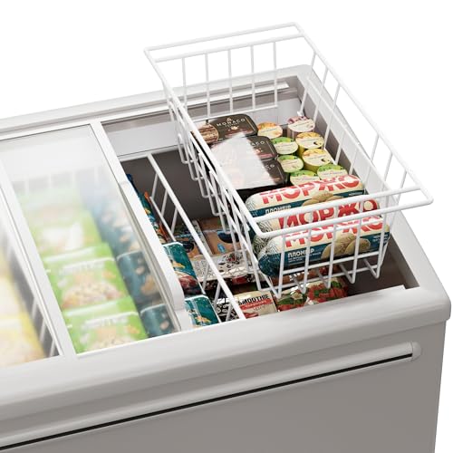 17.5in Chest Freezer Basket,Freezer Organizer Bins, Sturdy Metal Wire Freezer Organizer for Home Kitchen - view 5