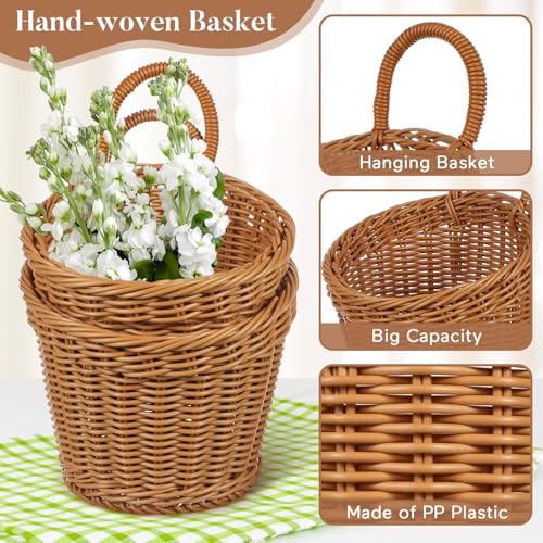 2pcs Hanging Storage Basket Wall Organizer Garlic Fruits and Vegetables - view 3