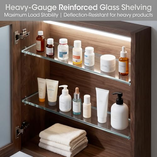 4 Pcs Clear Acrylic Medicine Cabinet Replacement Shelves 13.25 Inch Sturdy Bathroom Cabinet Replacement Shelf for Wall Mounted Cabinets, Standard - view 7