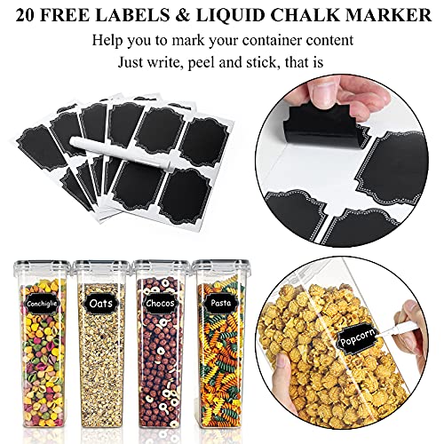 2.8L Pasta Containers for Pantry Organization and Storage, 9PCS - view 5