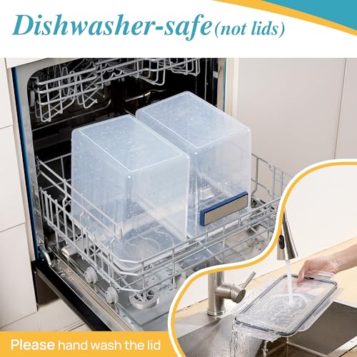 8.5L Extra Large Flour Sugar Storage Containers, 2 PCS, Black - view 4