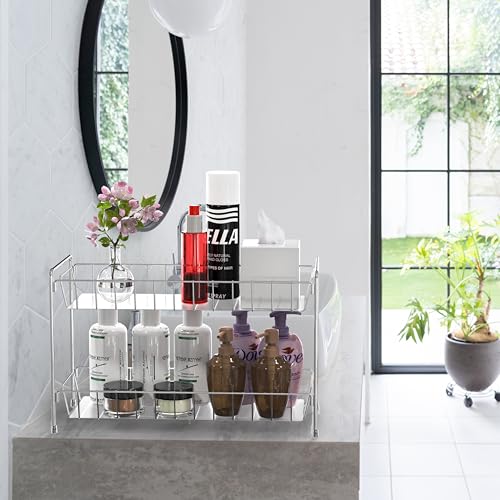 2-Tier Countertop Spice Rack Organizer, Chrome - view 6