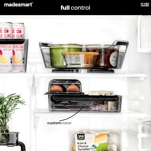 Fridge Large Shallow Fridge Bin, Clear Carbon - view 3