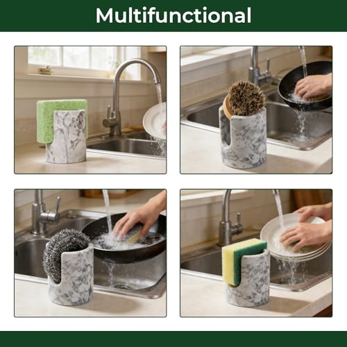 Marble Sponge Holder, Cloudy Gray - view 3