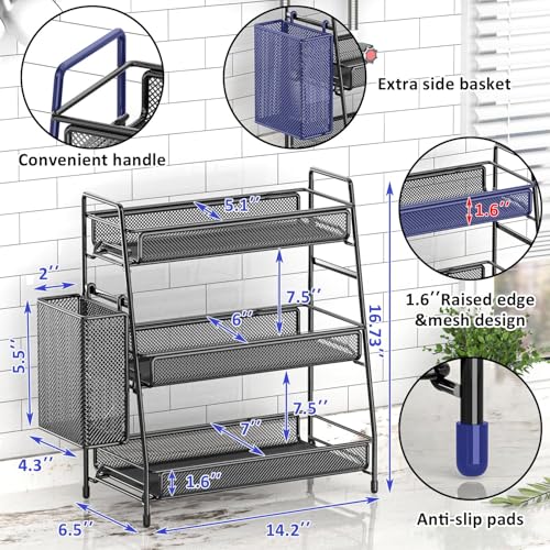 Bathroom Countertop Organizer Shelf - 3 Tier Counter Spice Rack - view 6