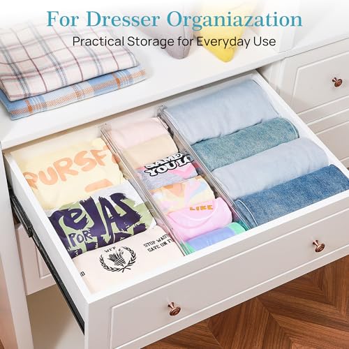 4" Regular Upgrade Drawer Dividers for Clothes, 12.8"-22.3" 8 Pack - view 5