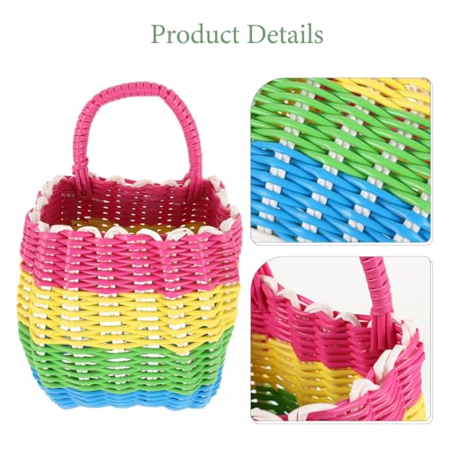 Single Handle Plastic Wall Hanging Storage Basket with Drainage Holes - view 7
