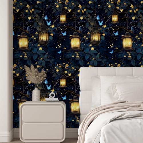 Dark Fantasy Forest Floral Peel and Stick Wallpaper 17.5" x 118" - view 2