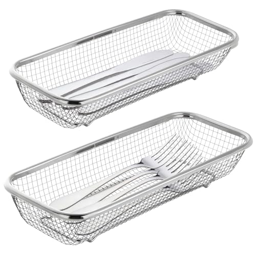 Utensil Drying Rack, 2 Pack Utensils Holder Dishwasher Silverware Basket
