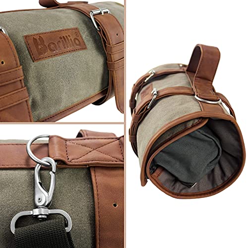 Cocktail Shaker Set Bartender Kit Bundle With Travel Bartender Bag: Complete Bar Tool Set | Barware Essentials, Premium Mixology Gear & Waxed Canvas Bartender Roll - view 5